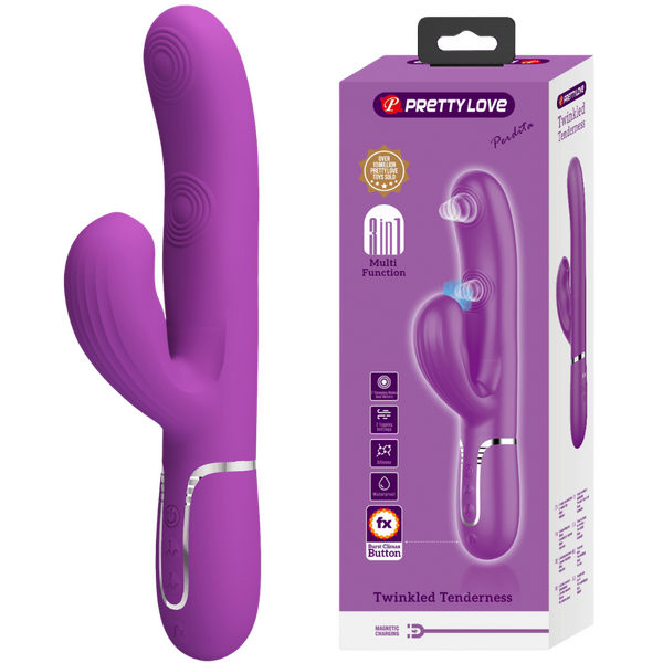 Perdita - 3in1 Multi-function Vibrator (Purple)