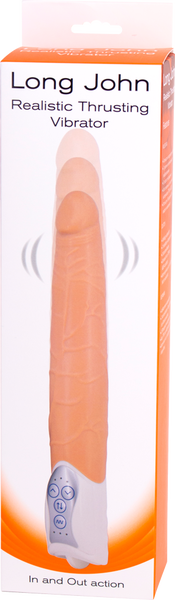 Long John Realistic Thrusting Vibrator (Flesh)