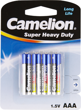 Super Heavy Duty Batteries AAA (4 Pack) (12 X Display)-CAR3U/4-DISPLAY