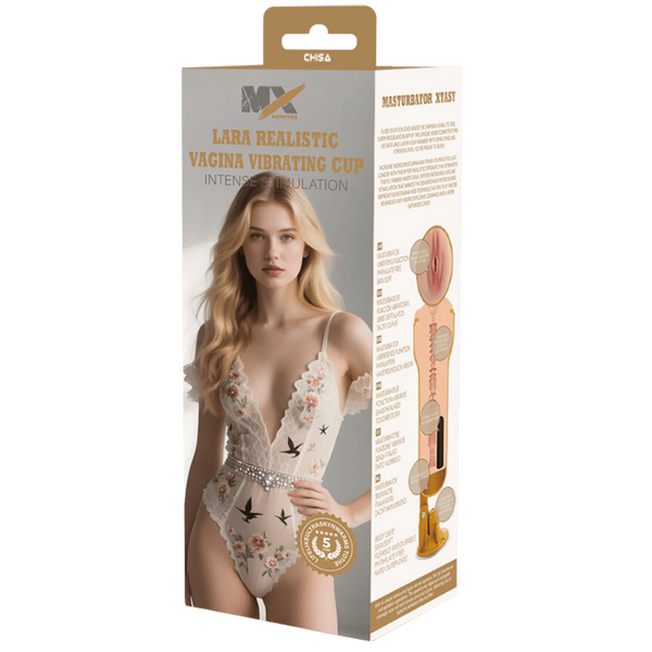 Lara Realistic Vagina Vibrating Cup-CN-628302217