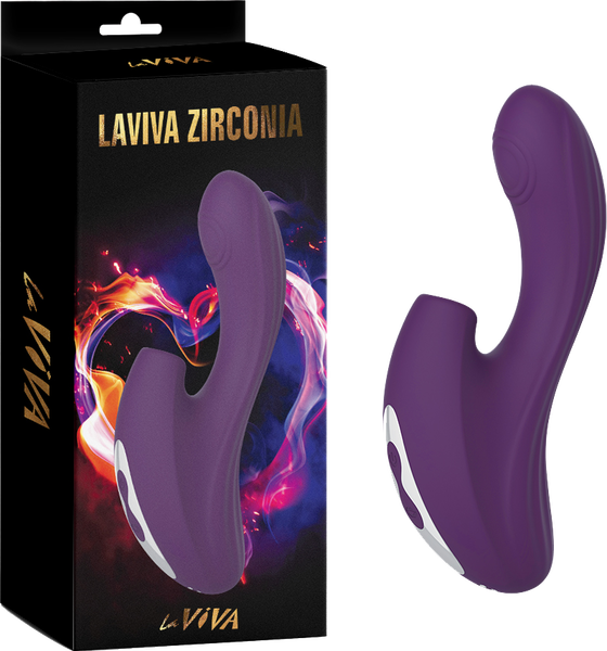 Zirconia Sucking & Knocking Vibrator (Purple)