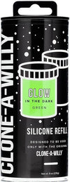Clone-A-Willy Silicone Refill (Glow Green)-EL-CW-LGGR