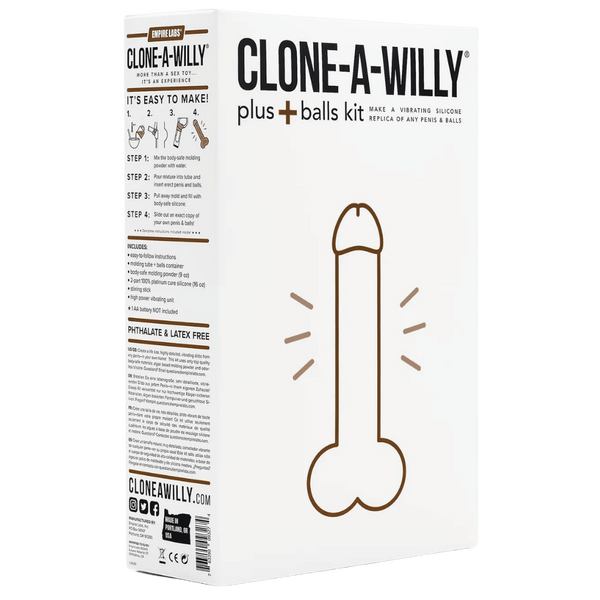 Clone-A-Willy Plus With Balls (Deep Skin Tone)-EL-MD-DP