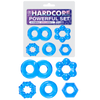 Hardcore Powerful Cockring Set (Blue)