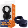 Silicone Cock & Ball Ornament - (Black)
