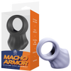 Silicone Cock & Ball Ornament - (Grey)