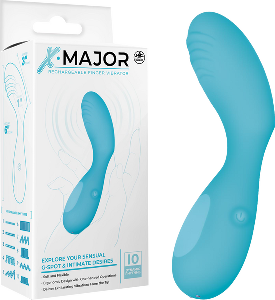 Rechargeable Finger Vibrator (Blue)