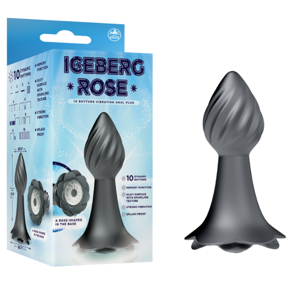 10 Rhythms Vibrating Anal Plug (Grey)