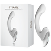 Thumping Rechargeable Silicone Vibrator (White)