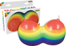 Rainbow Jumbow Boobie Candle