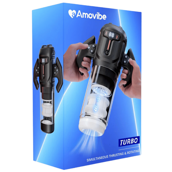 Turbo - Thrusting & Rotating Male Masturbator (Black)
