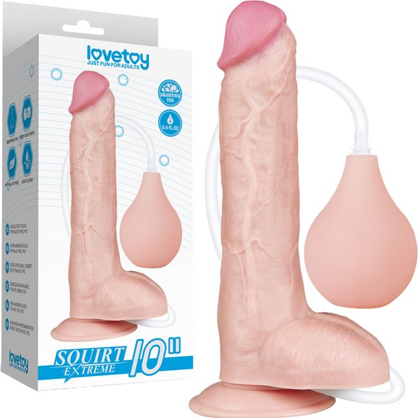 10 Squirt Extreme Dildo (Flesh)