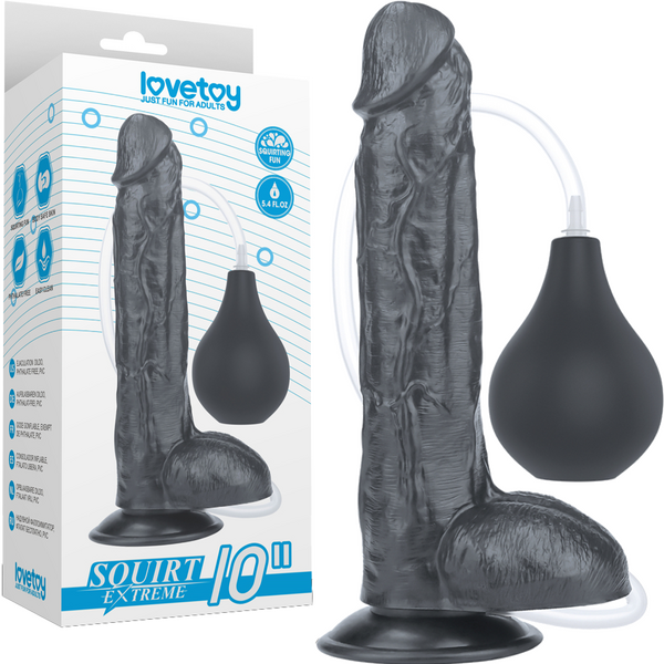 10 Squirt Extreme Dildo (Black)