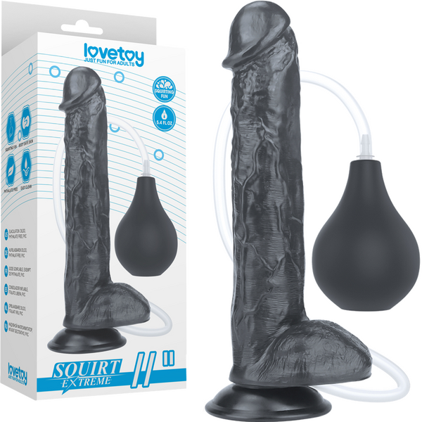 11 Squirt Extreme Dildo (Black)