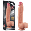 12" Dual Layered Platinum Silicone Cock (Flesh)-LV411012