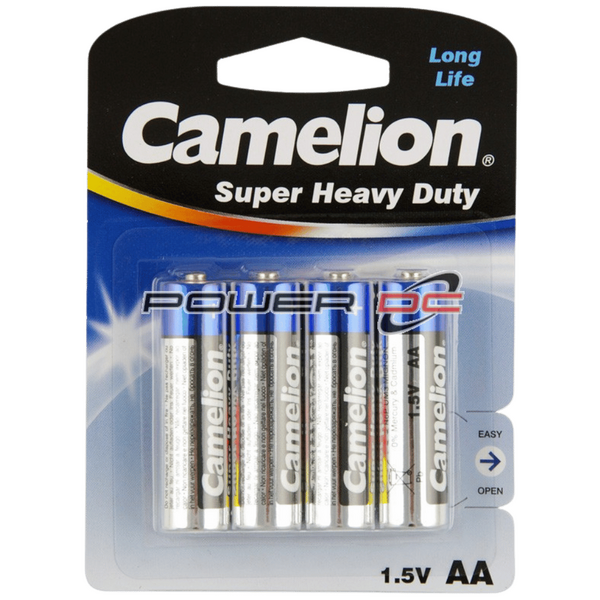 Super Heavy Duty Batteries AA (4 Pack) (12 X Display)-R6P-BP4B-DISPLAY