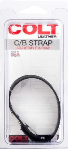 Leather C/B Strap Adjustable 3-Snap