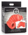 Red Chamber Silicone Penis Chastity Cage Snug Cock & Ball Men Sex Toy
