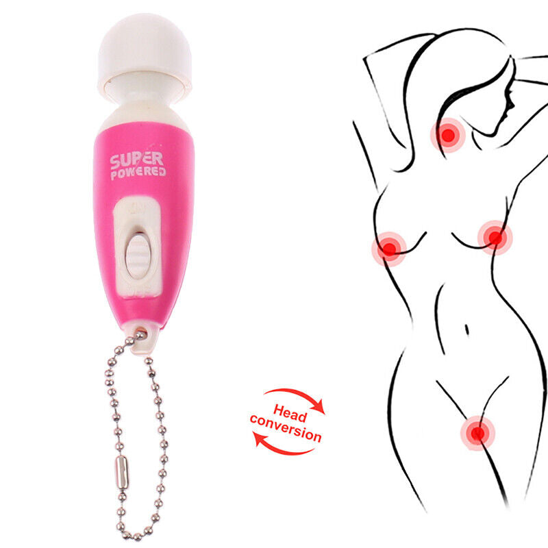 Mini Wand Massager Keyring Keychain - Vibrating