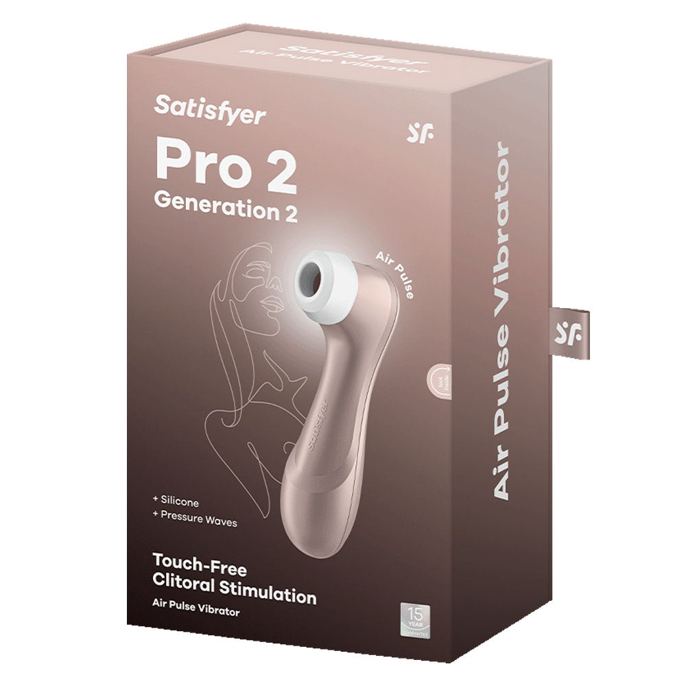 Satisfyer Pro 2 - Rose Gold - Touch-Free USB-Rechargeable Clitoral Stimulator-SATPRO2