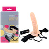 Realistic Hollow Strap-On Vibrator-(3223-01v-fl/blk-bx)