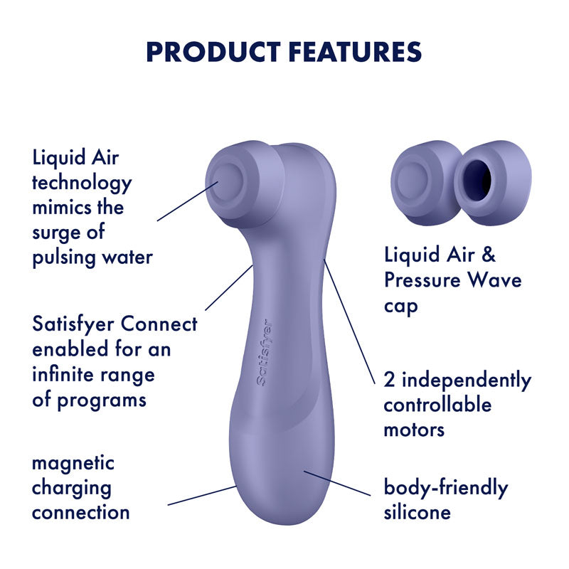 Satisfyer Pro 2 Gen 3 with App Control - Lilac -Rechargeable Clit Stimulator - 4051864