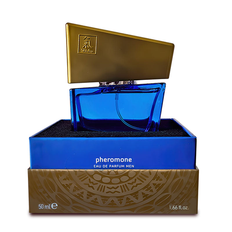 Shiatsu Pheromone Eau De Parfum Men - Dark Blue-(67130)