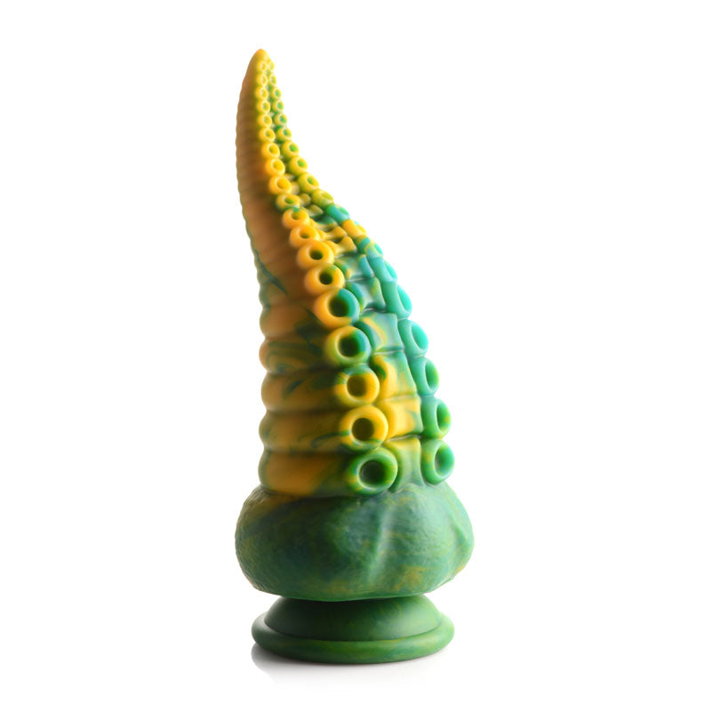 Creature Cocks Monstropus Tentacled Monster Silicone Dildo - Green/Yellow 21.6 cm Fantasy Dildo