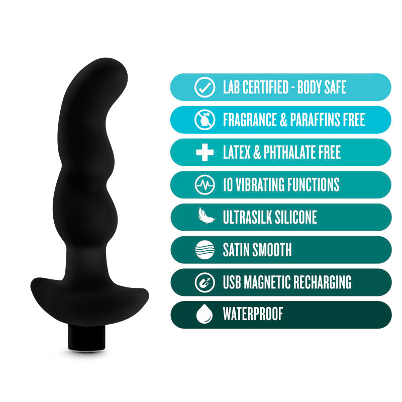 Anal Adventures Platinum Vibrating Prostate Massager 03-(bl-11635)