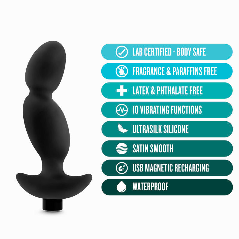 Anal Adventures Platinum Vibrating Prostate Massager 04-(bl-11645)