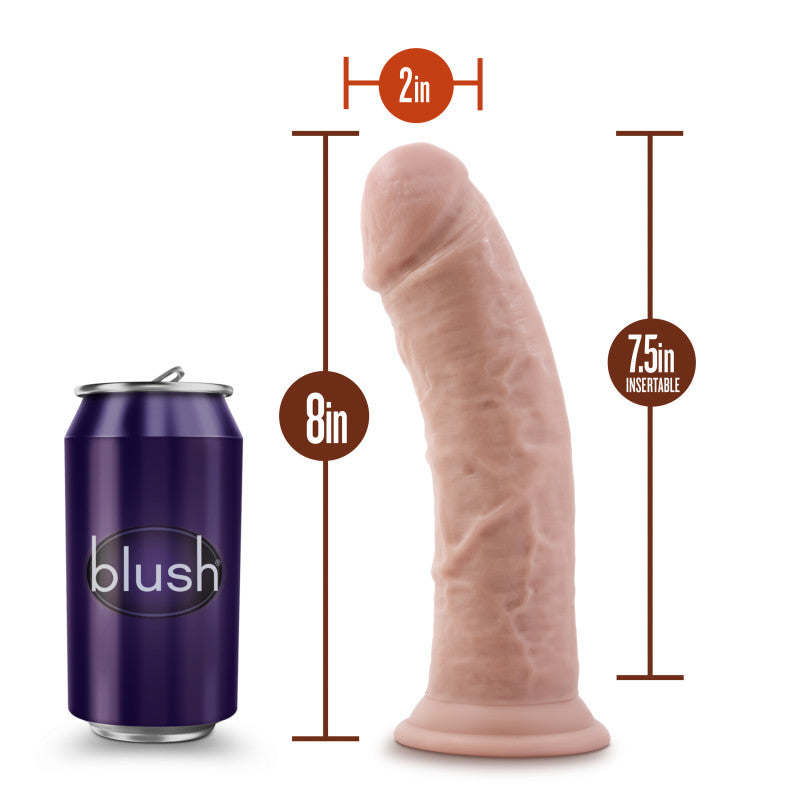 Dr. Skin Plus 8'' Thick Posable Dildo-(bl-19933)