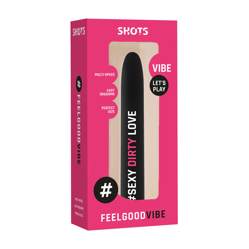 Feelgood #SexyDirtyLove - Black 17.2 cm Vibrator