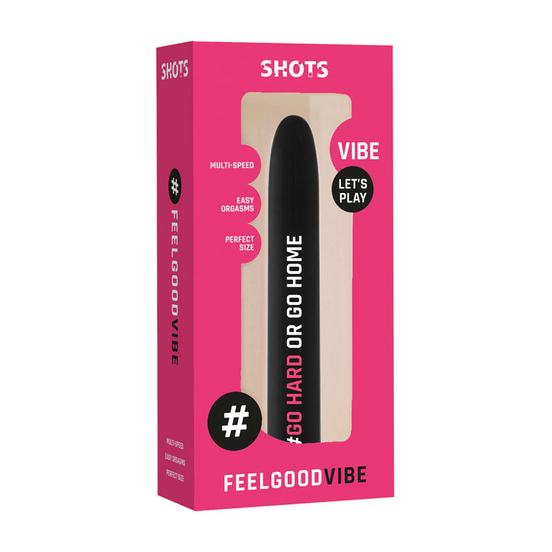 Feelgood #GoHardOrGoHome - Black 17.2 cm Vibrator