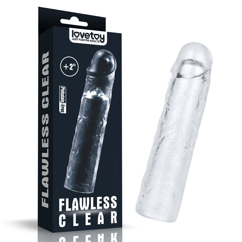 Flawless Clear Penis Sleeve 2''-(lv314014)