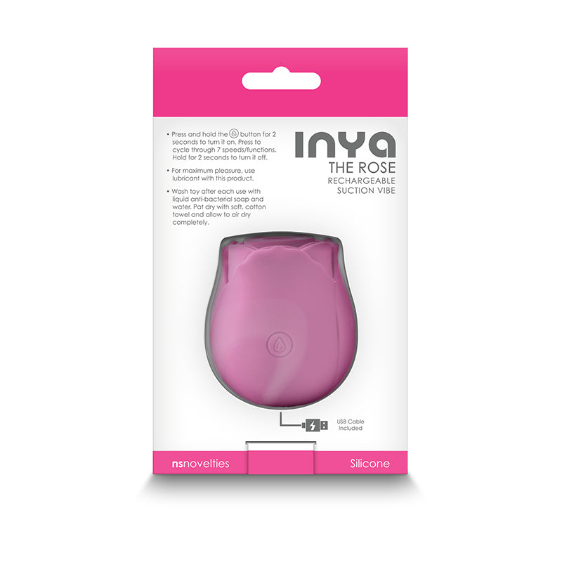 INYA The Rose - Pink - Clitoral Stimulator - (nsn-0554-64)