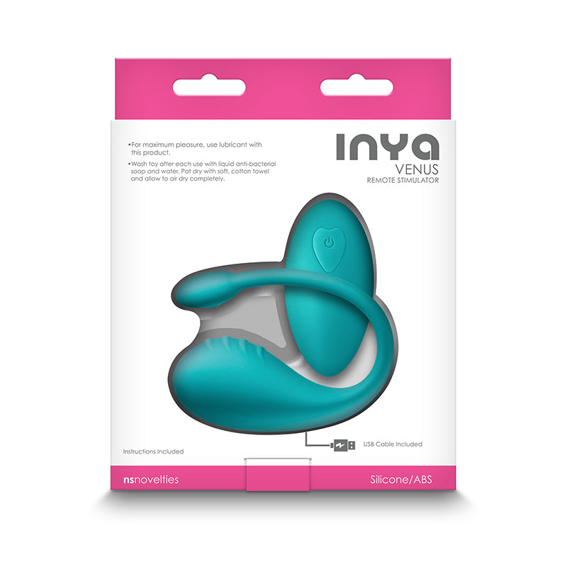 INYA Venus - Teal - Teal USB Rechargeable Stimulator with Remote - NSN-0557-47