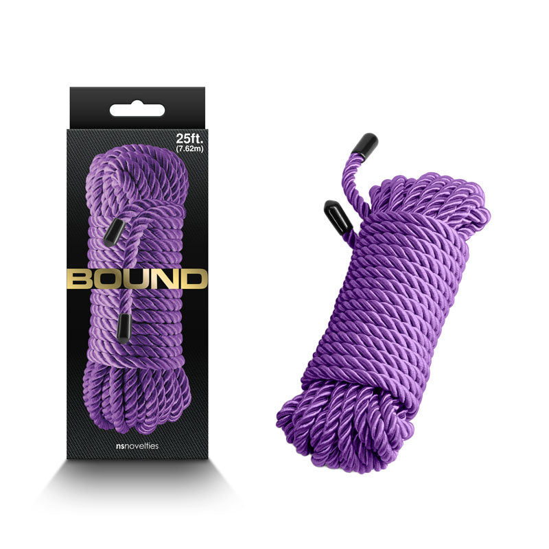 Bound Rope - Purple - Purple Bondage Rope - 7.6 metre length - NSN-1300-05
