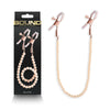Bound Nipple Clamps - DC1 - Rose Gold-(nsn-1302-49)