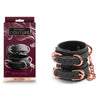 Bondage Couture Wrist Cuffs - Black-(nsn-1306-33)