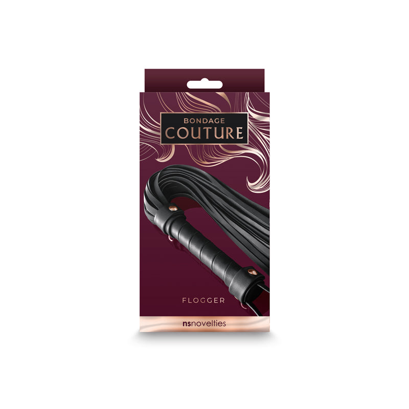 Bondage Couture Flogger - Black-(nsn-1306-53)