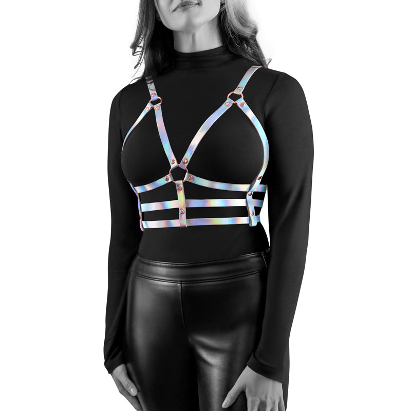 Cosmo Harness Bewitch - S/M - Metallic Rainbow Harness - S/M Size