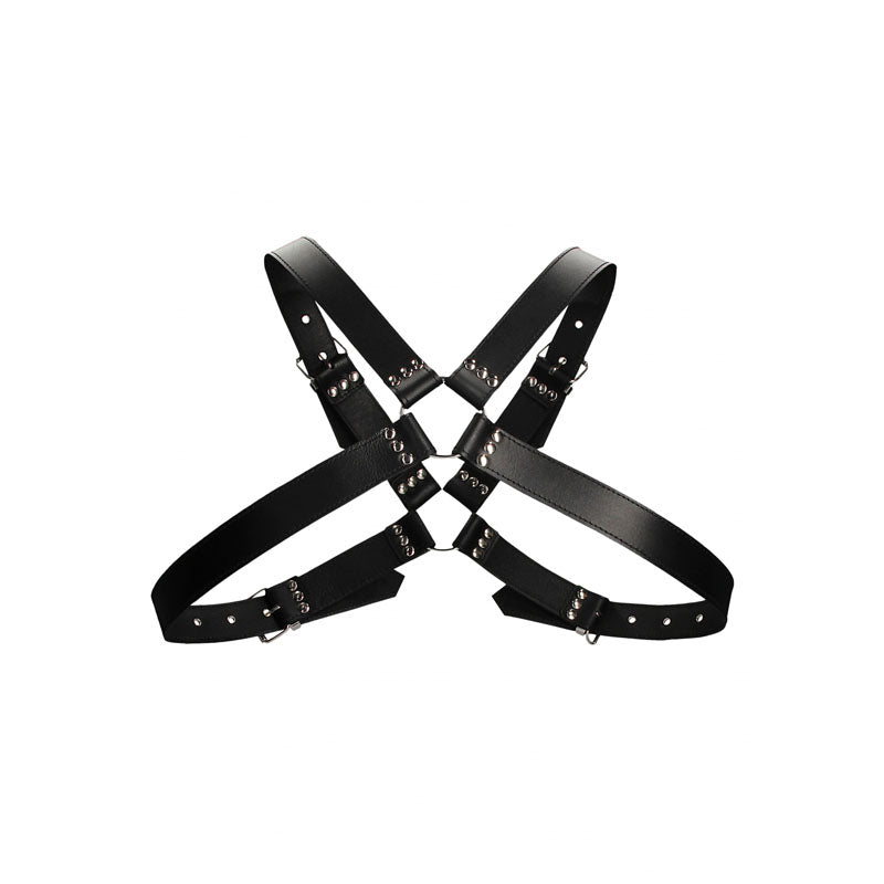Ouch! Men's Large Buckle Harness - Black - One Size