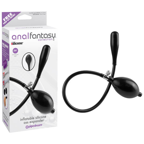 Anal Fantasy Collection Inflatable Silicone Ass Expander - Black Inflatable Anal Probe - PD4667-23