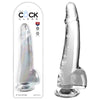 King Cock Clear 10'' Cock with Balls - Clear-(pd5761-20)