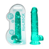 RealRock 8'' Realistic Dildo With Balls - Turquoise 20.3 cm Dong