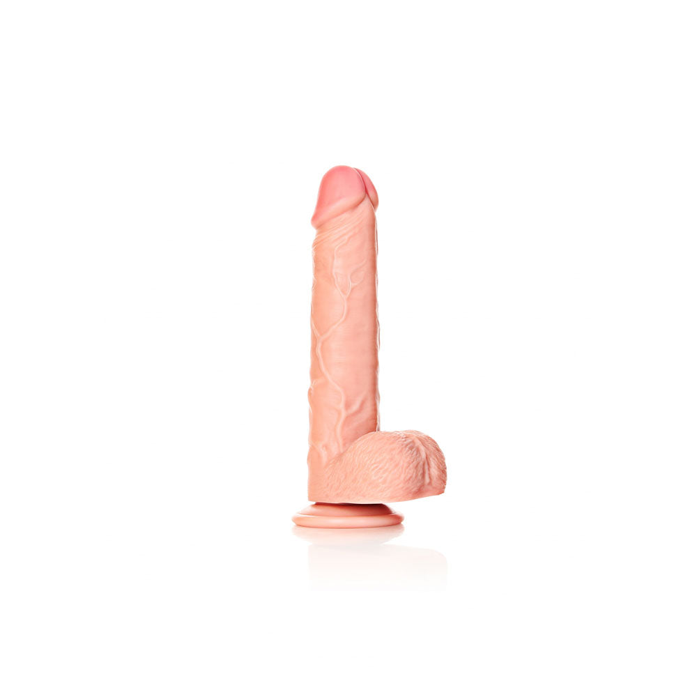 REALROCK Straight Realistic Dildo with Balls - 23 cm-(rea126fle)