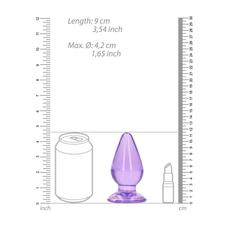 REALROCK 11.5 cm Anal Plug - Purple-(rea162pur)