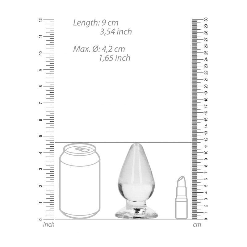 REALROCK 11.5 cm Anal Plug - Clear-(rea162tra)