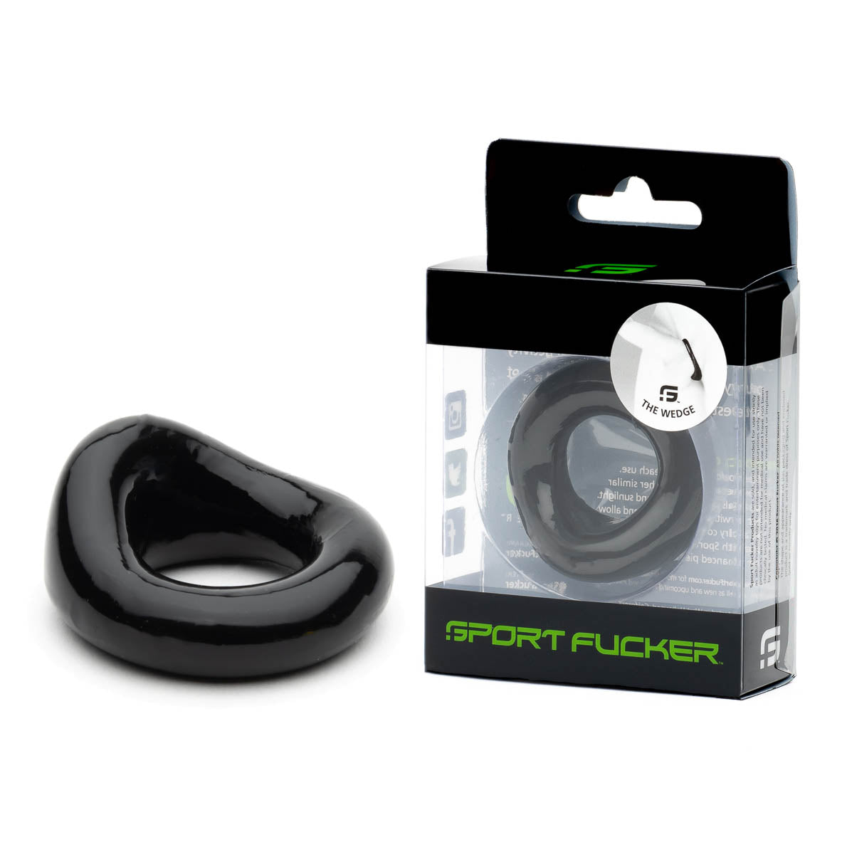 Sport Fucker Wedge - Black Cock Ring - Early2bed