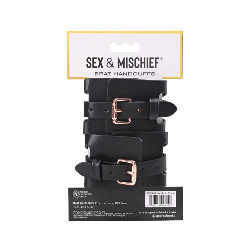 Sex & Mischief Brat Handcuffs-(ss09840)